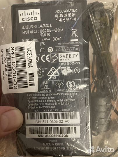 Блок питания AC/DC Adapter Cisco AA25480L