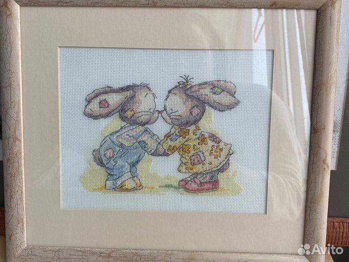 Картина вышитая крестом ручная работа