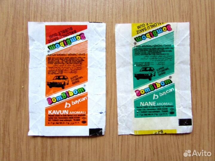 Обёртки фантики жвачки Donald, Buble и др, 90-е г