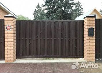 Откатные ворота с установкой