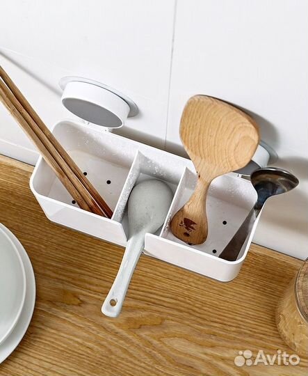 Стакан держатель для ванной и кухни пластик