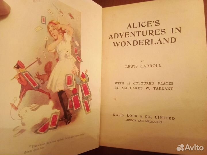 Антиквариат книга Алиса в стране чудес 1925 Лондон