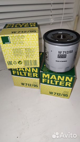 Фильтр масляный Mann W712/95 VAG