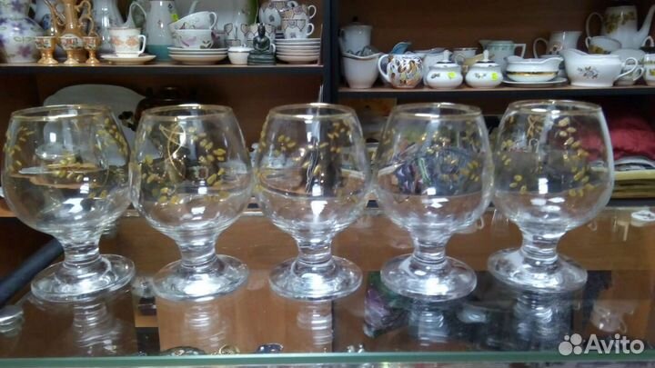 Бокалы Чехословакия Богемия 5 шт