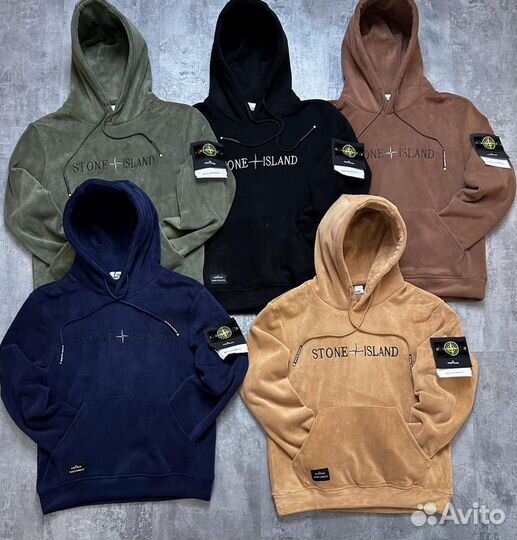 Худи Stone Island барашка на флисе