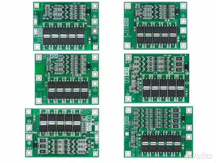 Плата Bms 1s, 2s, 3s, 4s