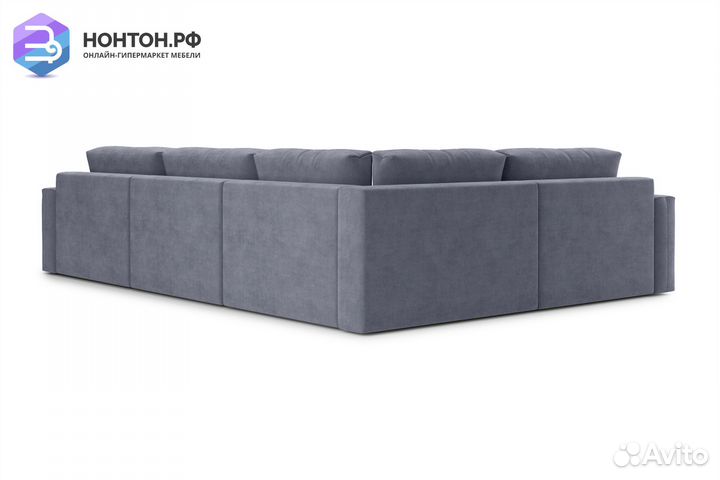 Диван угловой тик-так Монарх М3У1 темно-серый