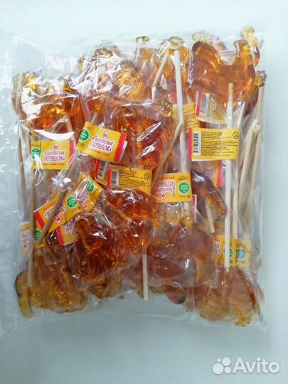 Леденец карамель Петушок на палочке 50 штук