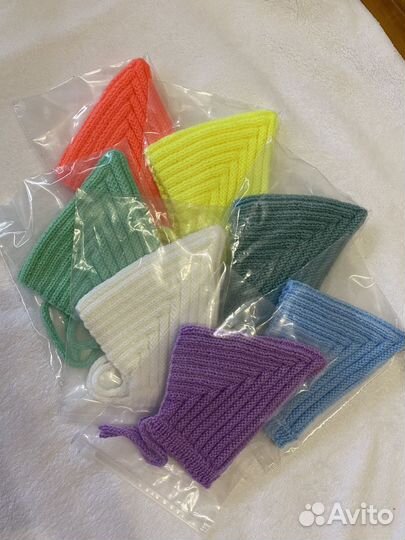 Шапочки для новорожденных в ассортименте