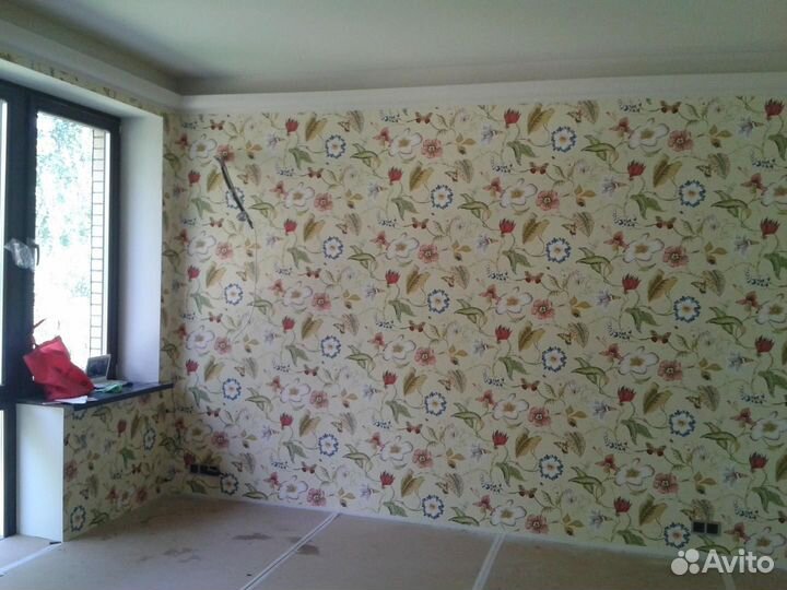 Поклейка обоев