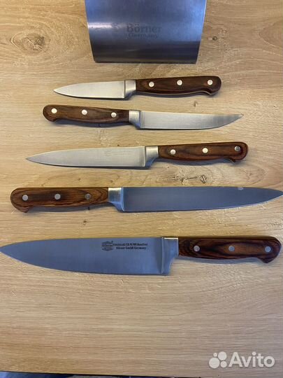 Набор кухонных ножей Borner с подставкой