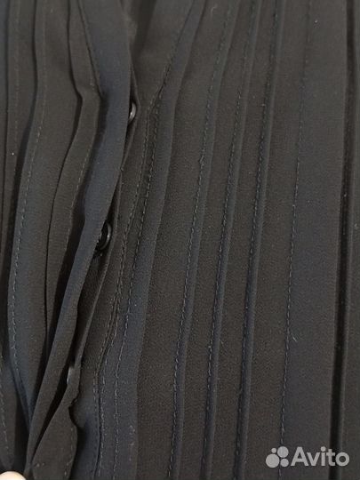 Новое чёрное шифоновое платье Zara