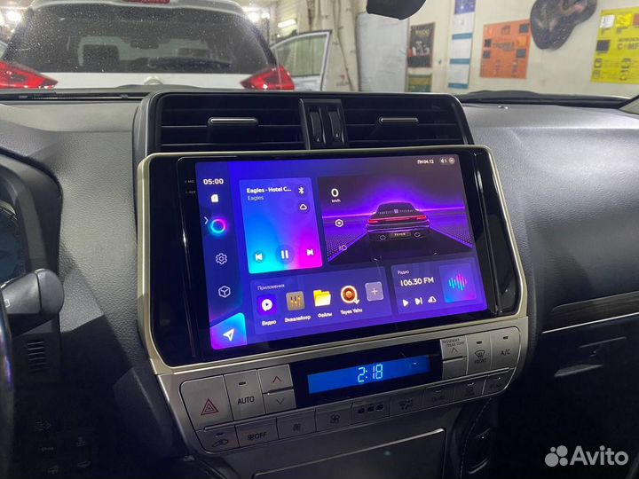 Магнитола на android Toyota Prado