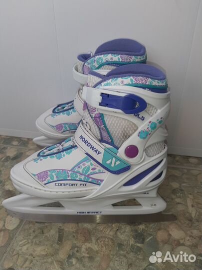 Коньки раздвижные для девочки 31-36