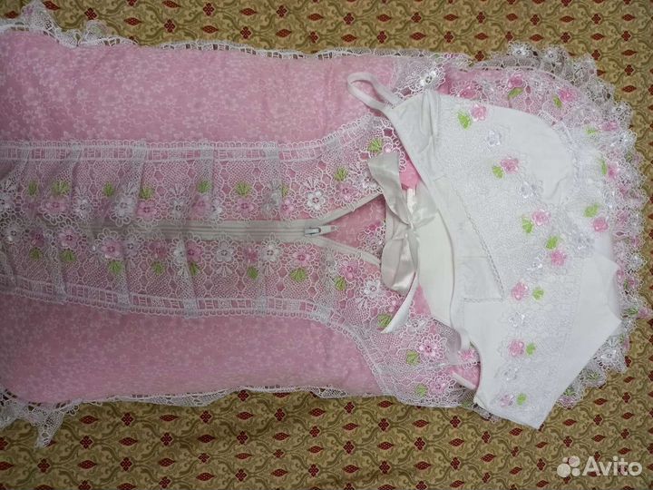 Конверт на выписку для девочки осень/весна