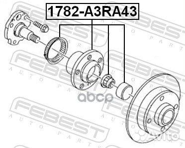 Ступица колеса зад прав/лев 1782A3RA43 Febest