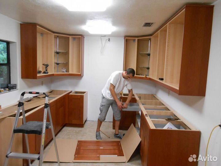 Сборка кухни. Сборка мебели