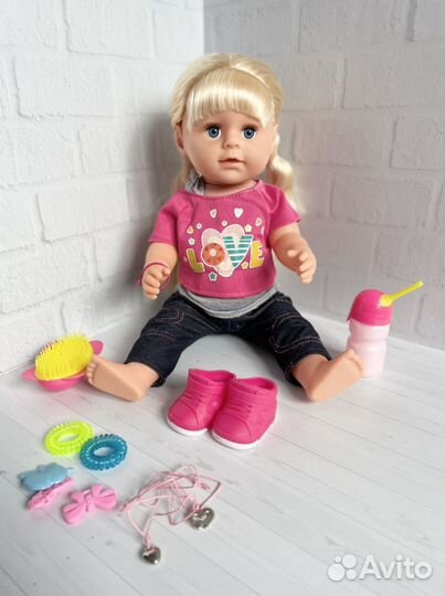 Бэби борн аналог Интерактивная кукла Сестренка