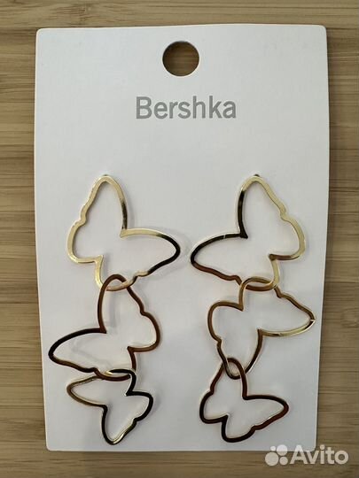 Серьги Bershka каскад бабочек