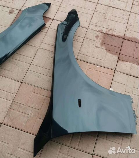 Bmw 5 E60 крыло переднее бу оригинал в цвет swarz