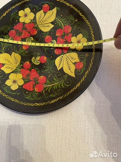 Набор новой столовой посуды хохлома+столик