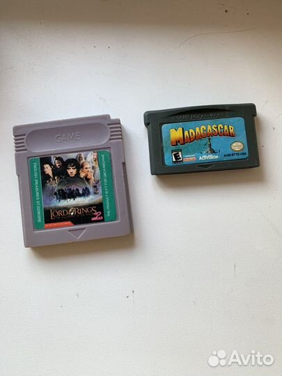 Картриджи gameboy color и advance