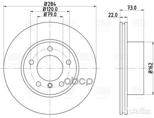 Диск торм. для а/м BMW 1 (F20) (11) /2 (F22) (1