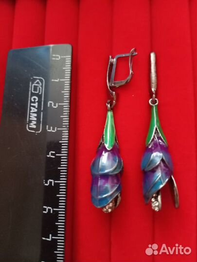 Серьги крупные