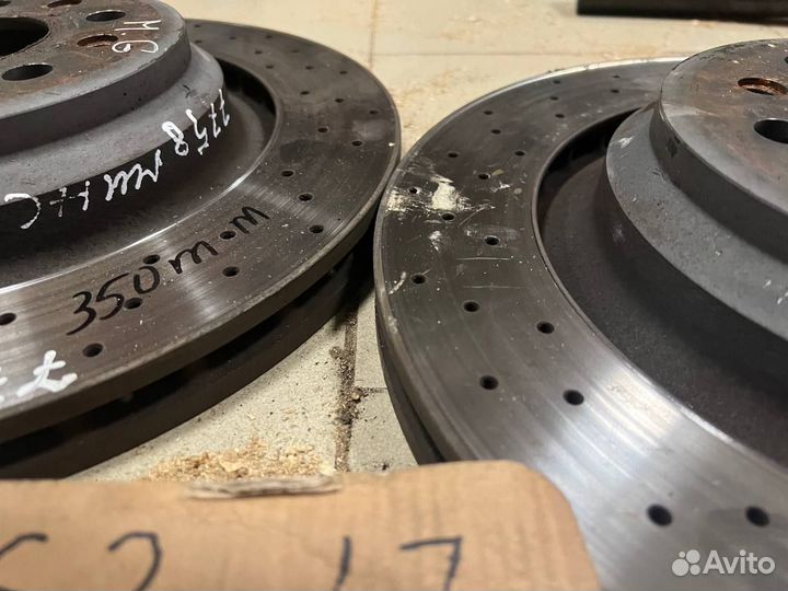 Тормозной диск задний 350 mm Ghibli m157