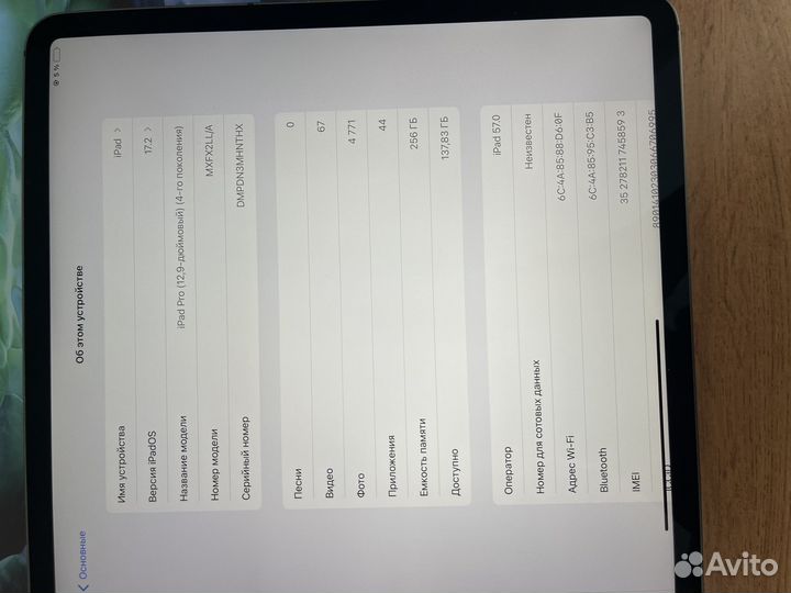 iPad pro 12.9 WiFi + Cellular