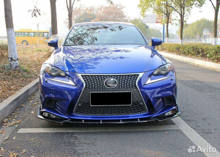 Lexus is250 сплиттер губа переднего бампера