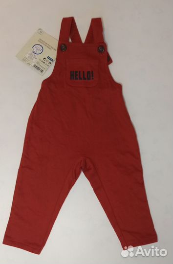 Штаны на лямках lupilu 74