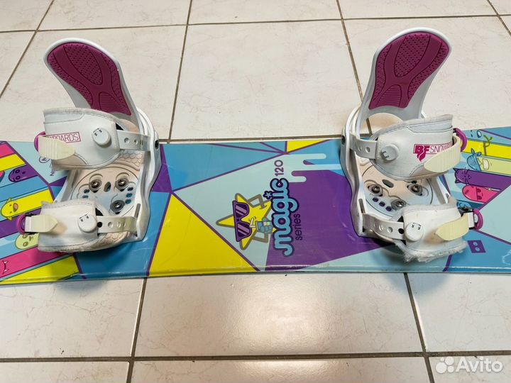 Детский Сноуборд комплект Nidecker - 120 + BF - XS