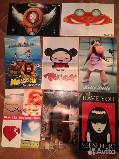 Плакаты из журналов. Мультсериалы. Знаки