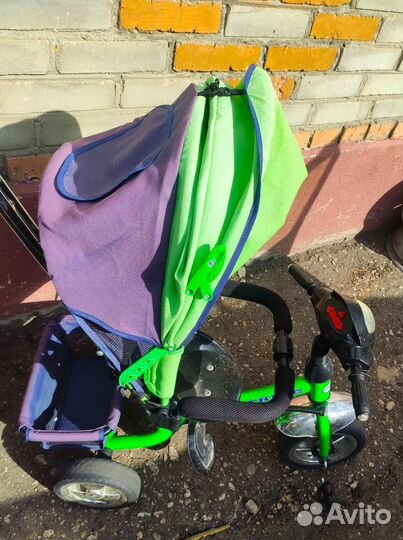 Велосипед детский трёх колесный с ручкой