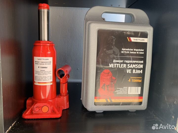 Домкрат 6 т бутылочный 180x350 в кейсе Samson