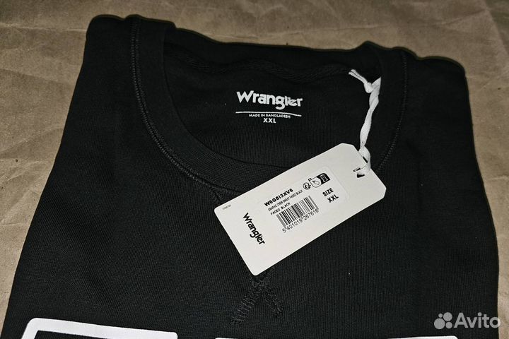 Толстовка свитшот Wrangler crew р 2Xl новая с наче