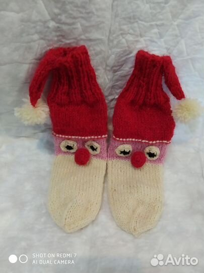 Носки шерстяные ручная работа