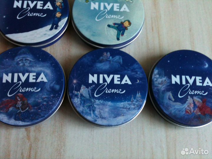 Коллекционные баночки нивея, 10 шт