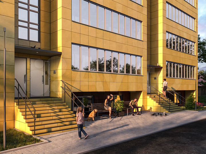 1-к. квартира, 44,4 м², 1/5 эт.