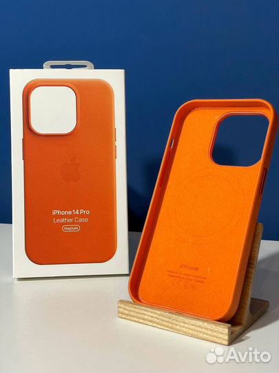 Чехол Leather Case MagSafe iPhone 14Pro/14 Pro Max