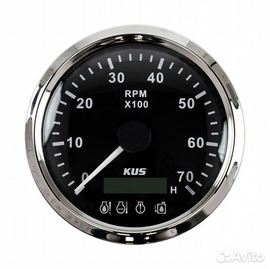 Тахометр 0-7000 об/мин с аварийной сигнализацией д
