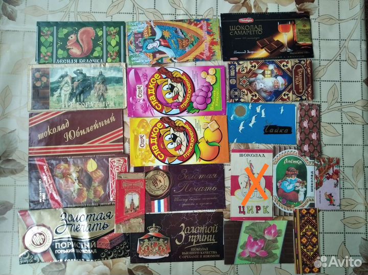Коллекция шоколадных оберток