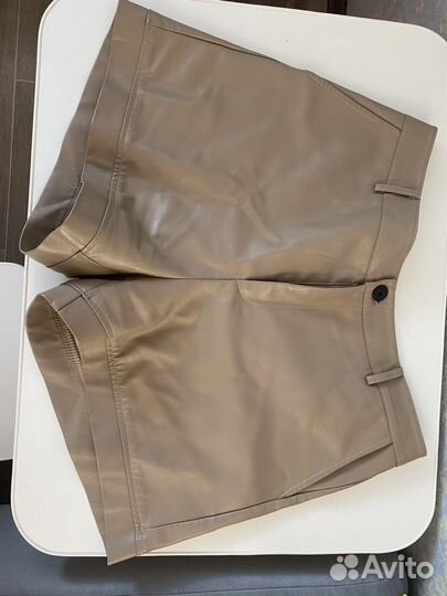 Шорты женские кожаные