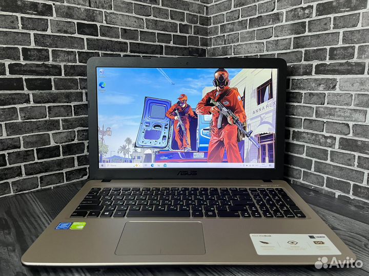 Мощный ноутбук Asus nvidia 920MX/4 ядра/SSD