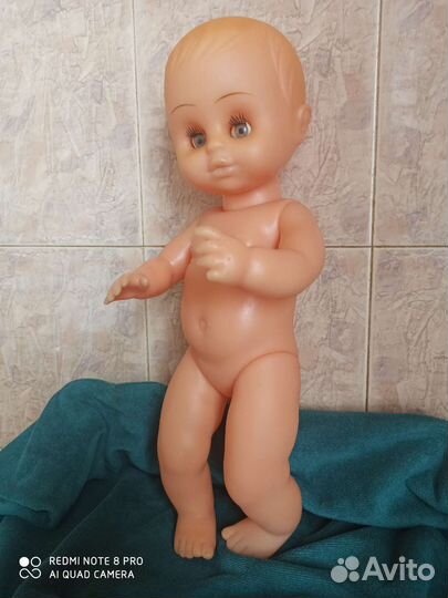 Кукла пупс 37см резиновый. СССР