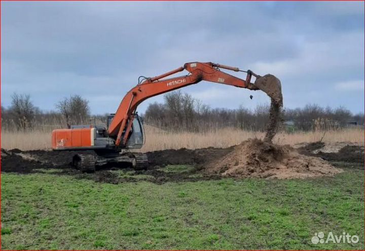 Аренда, услуги гусеничного экскаватора 1м3 - 2.5м3