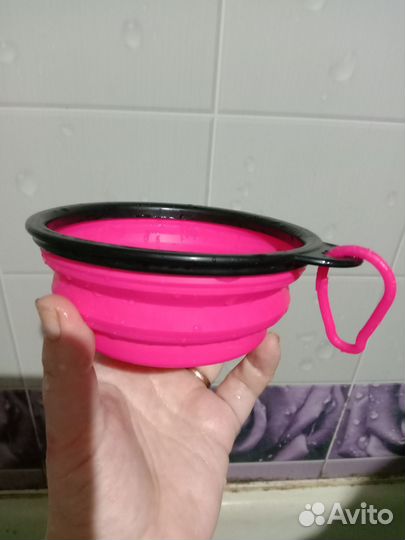 Миска силиконовая складная