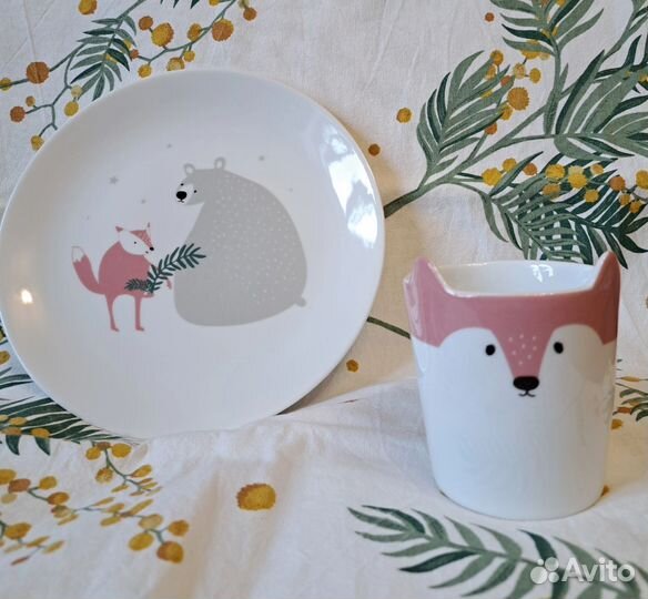 Кружка и тарелка hm