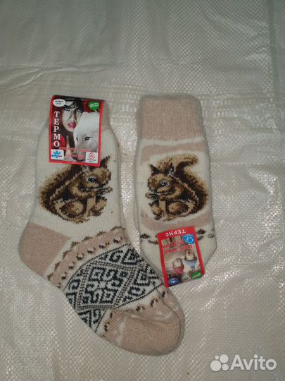 Носки и варежки из собачьей шерсти